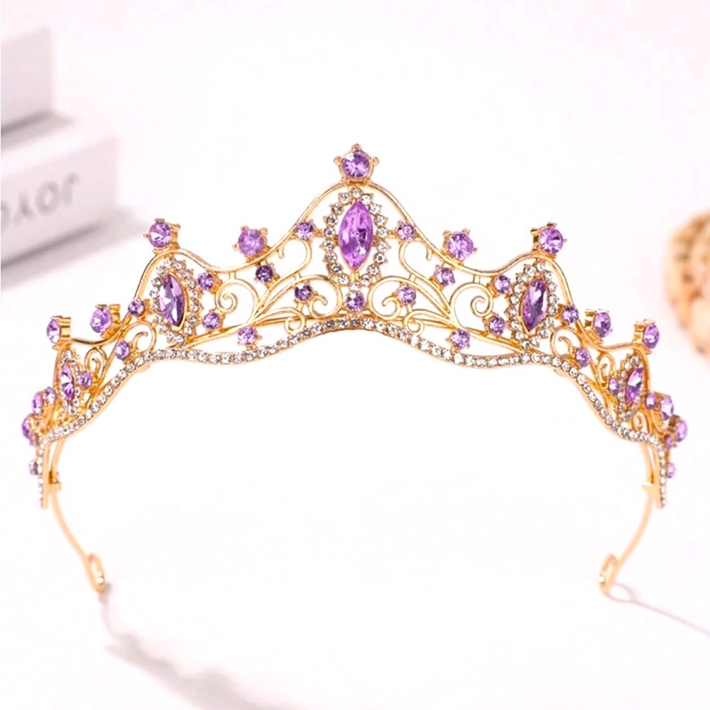 Gold and Purple Tiara